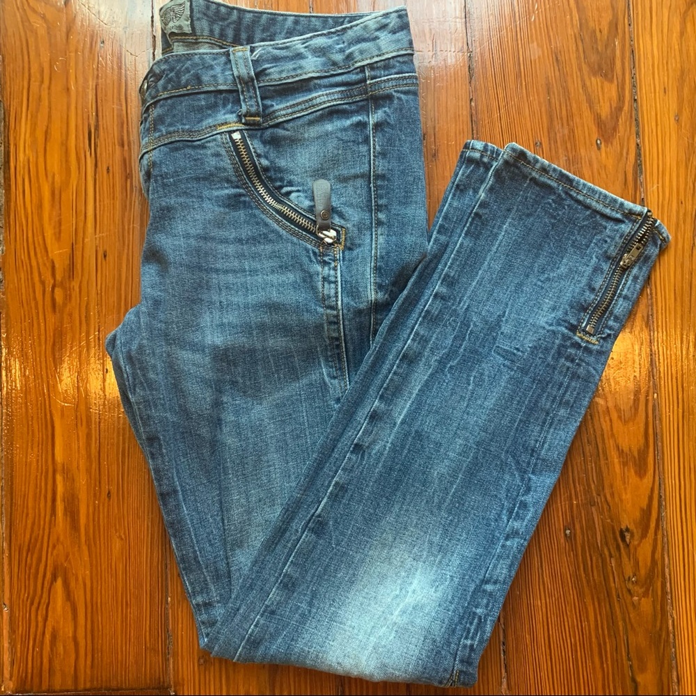 Express ReRock Skinny Jeans